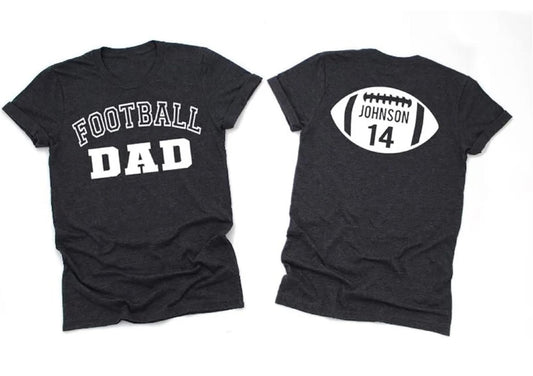 Football Dad/Mom/Sister/Brother/Family T-shirt/Sweatshirt/Hoodie/Womens Tee